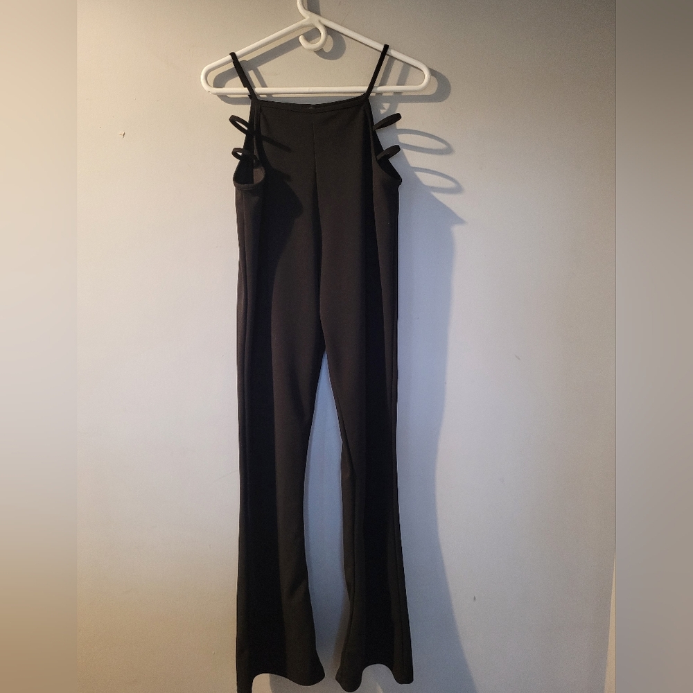PrettyLittleThing Black Strappy Pants Size 10